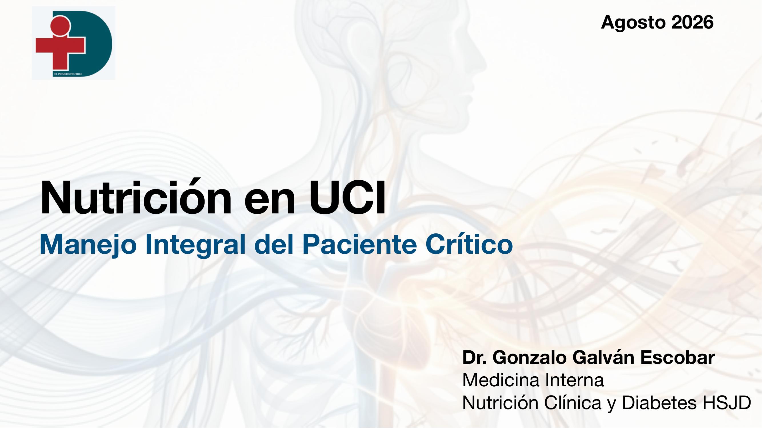 Portada: Nutricion en UCI
